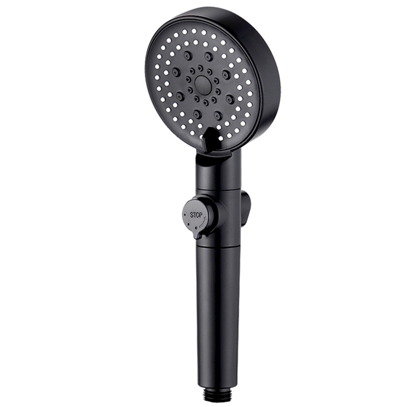 Cross-border shower pressurized showerhead, large water output pressurized handheld filter, six-speed shower head, rain shower head Item Picture