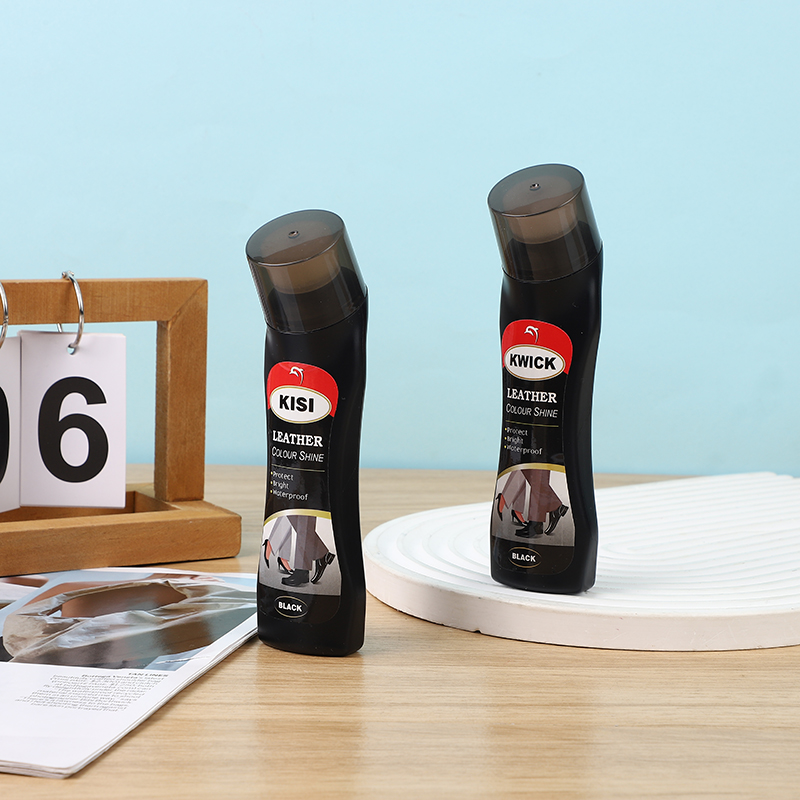 KWICK KISI Liquid Shoe Polish Black colorless leather Shoe care oil Leather Care agent Shoe brush Shoe wax set details Picture