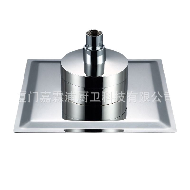 Cross-border filter top shower head, stainless steel showerhead 8/10/12-inch electroplated square pressurized shower cover Item Picture