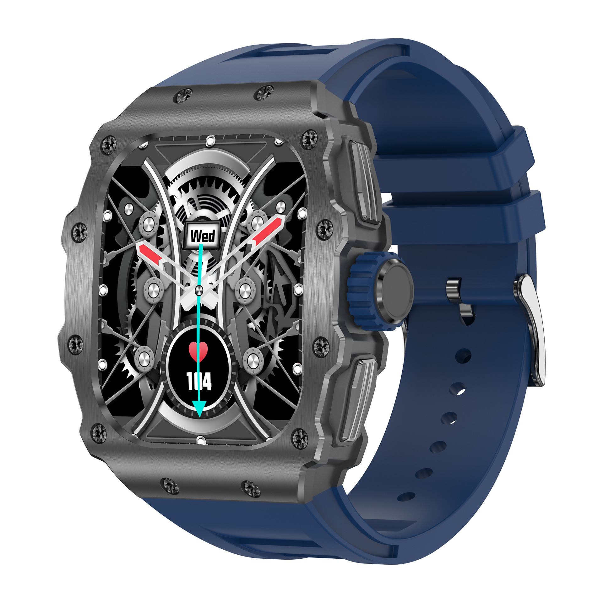 AK65 Cross-border Sports Watch, 1.95-inch AMOLED screen, 410*502 resolution, waterproof heart rate smart bracelet Specification drawing