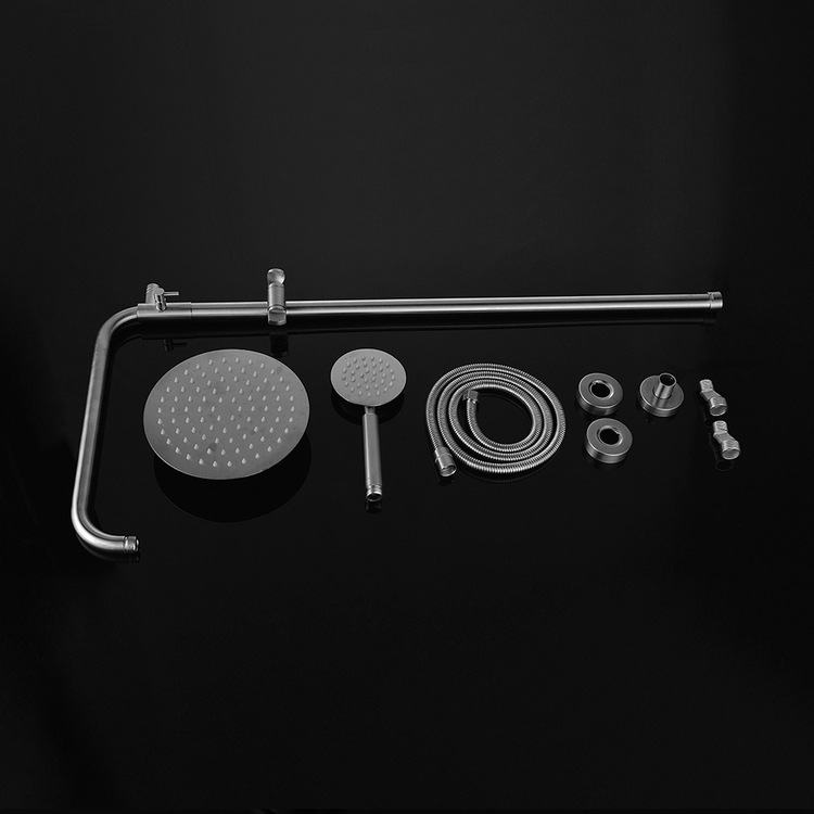 Bathroom showerhead set, 304 stainless steel, complete set of bathroom shower, complete set of bathroom round, complete set of household mixing valve details Picture