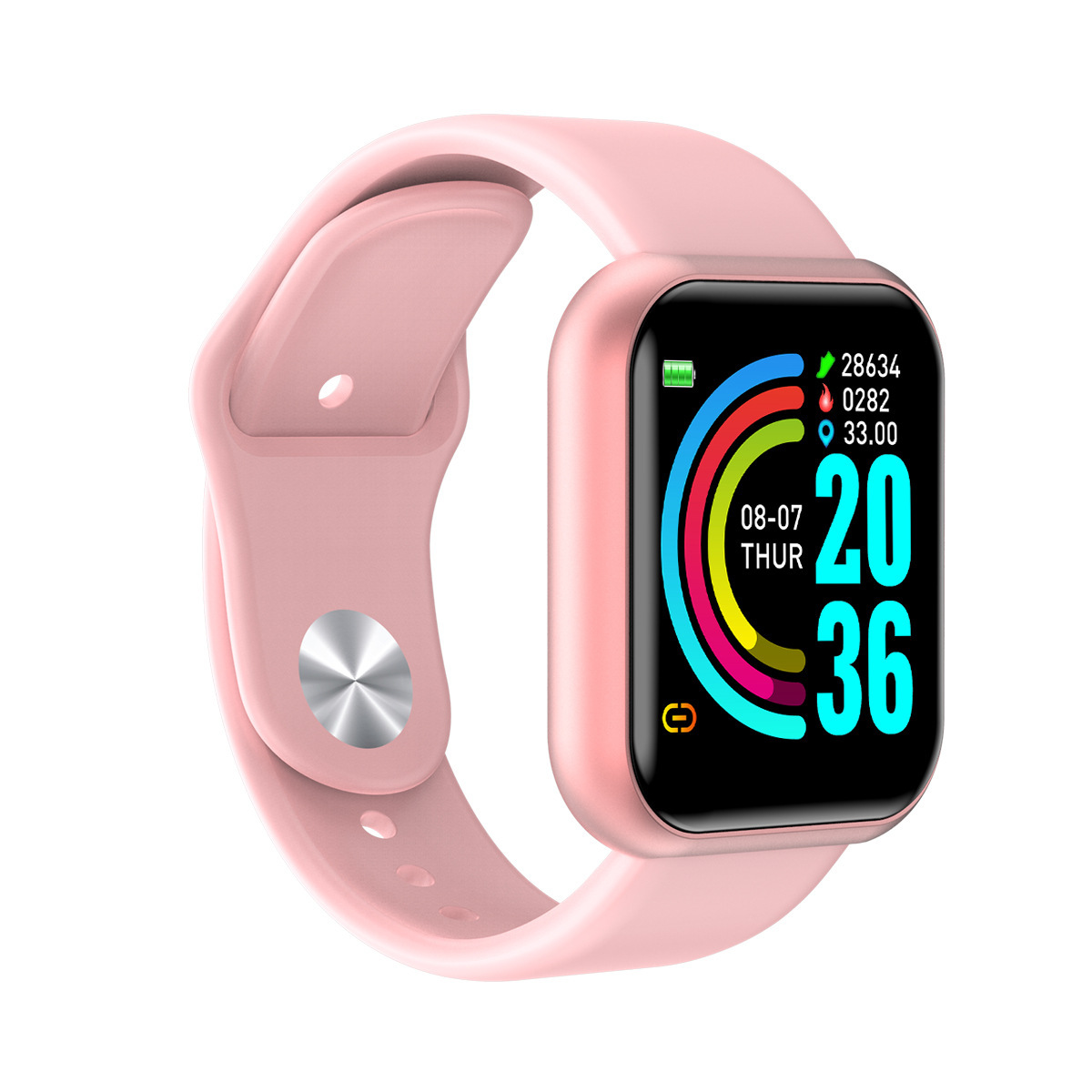 The new Y68S smart bracelet, D20S, heart rate and blood pressure monitoring, step-counting exercise mode, 1.44-inch sports bracelet details Picture