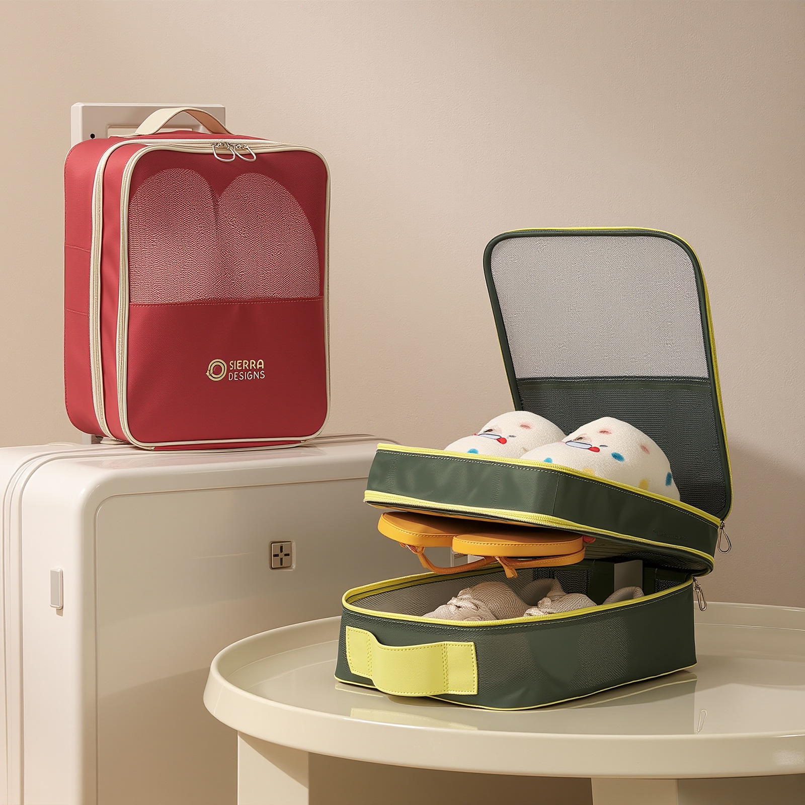Luggage, business trip and travel portable shoe bags, shoe covers, slippers, shoe bags, magic tools, sports shoes, travel shoes, storage bags full figure
