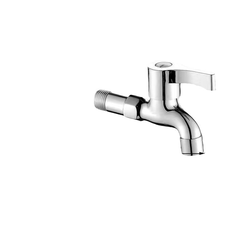 All-copper washing machine faucet, 4-inch extended quick-opening faucet, one-in and two-out joint, tap water, mop sink faucet Item Picture