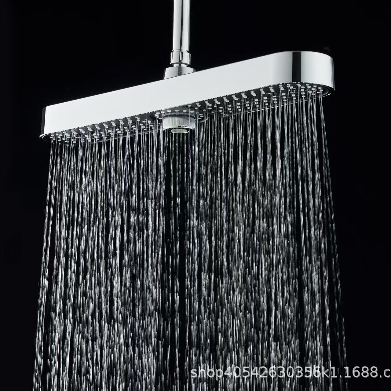 Amazon cross-border new product: Long strip giant screen top spray three-speed freely adjustable bathroom pressurized showerhead details Picture