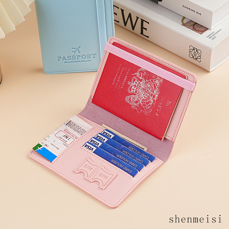 Hot-selling cross-border pu leather passport bag wallet, multi-functional passport holder, passport case Application Scenario
