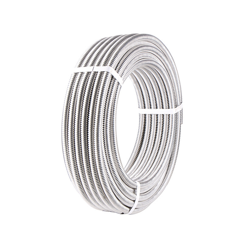 Supply 304 stainless steel corrugated anti-explosion metal flexible hoses for the cold and hot water inlet and outlet pipes of water heaters Item Picture