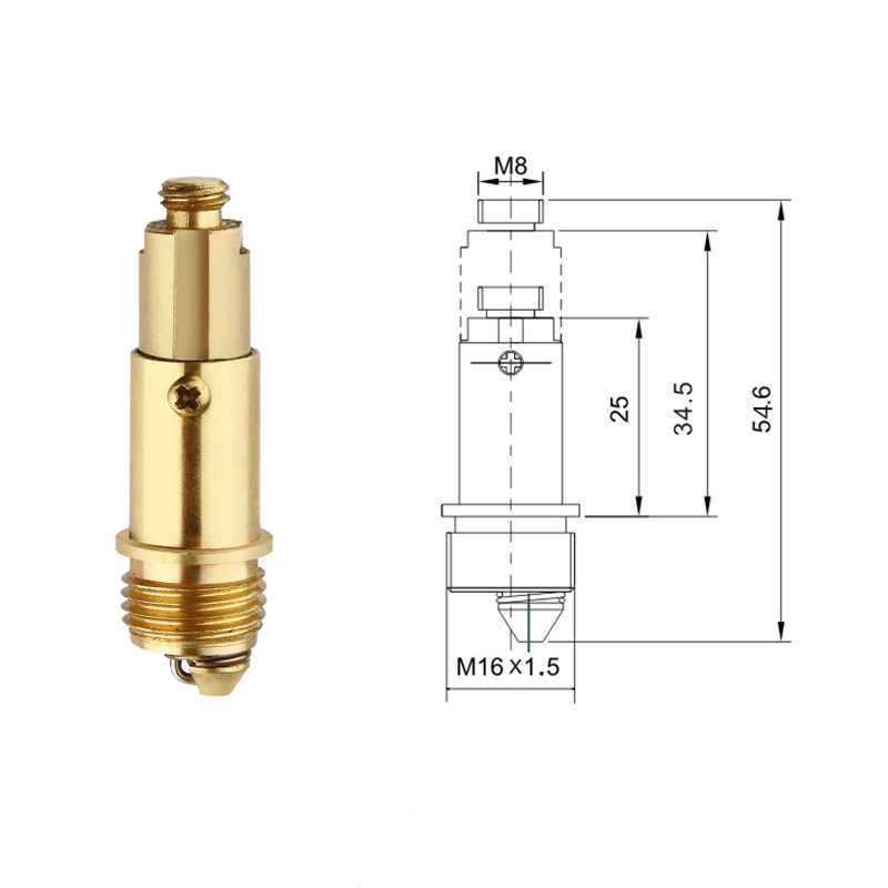 Washbasin drain, spring core, washbasin, washbasin leakage plug, water blocking cover, washbasin, stainless steel water drain accessories Specification drawing