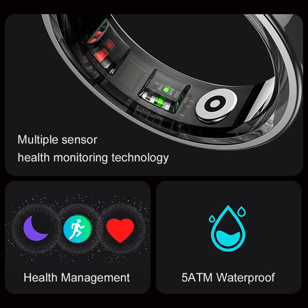 2024 COLMI R09 Smart Ring for Men and Women comes with a charging case, body temperature health monitor and sleep monitor Application Scenario