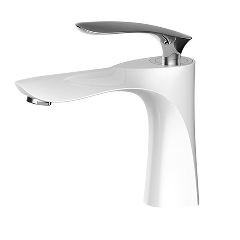 Nordic-style copper hot and cold water faucets, golden bathroom cabinet, washbasin, washbasin, washbasin, single-hole household Specification drawing