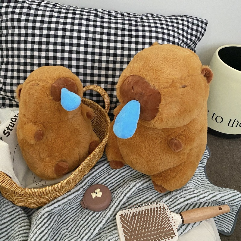 Kapibara plush toys, snorky-sucking capybara dolls, throw pillows, children's toys, claw machine gifts Application Scenario