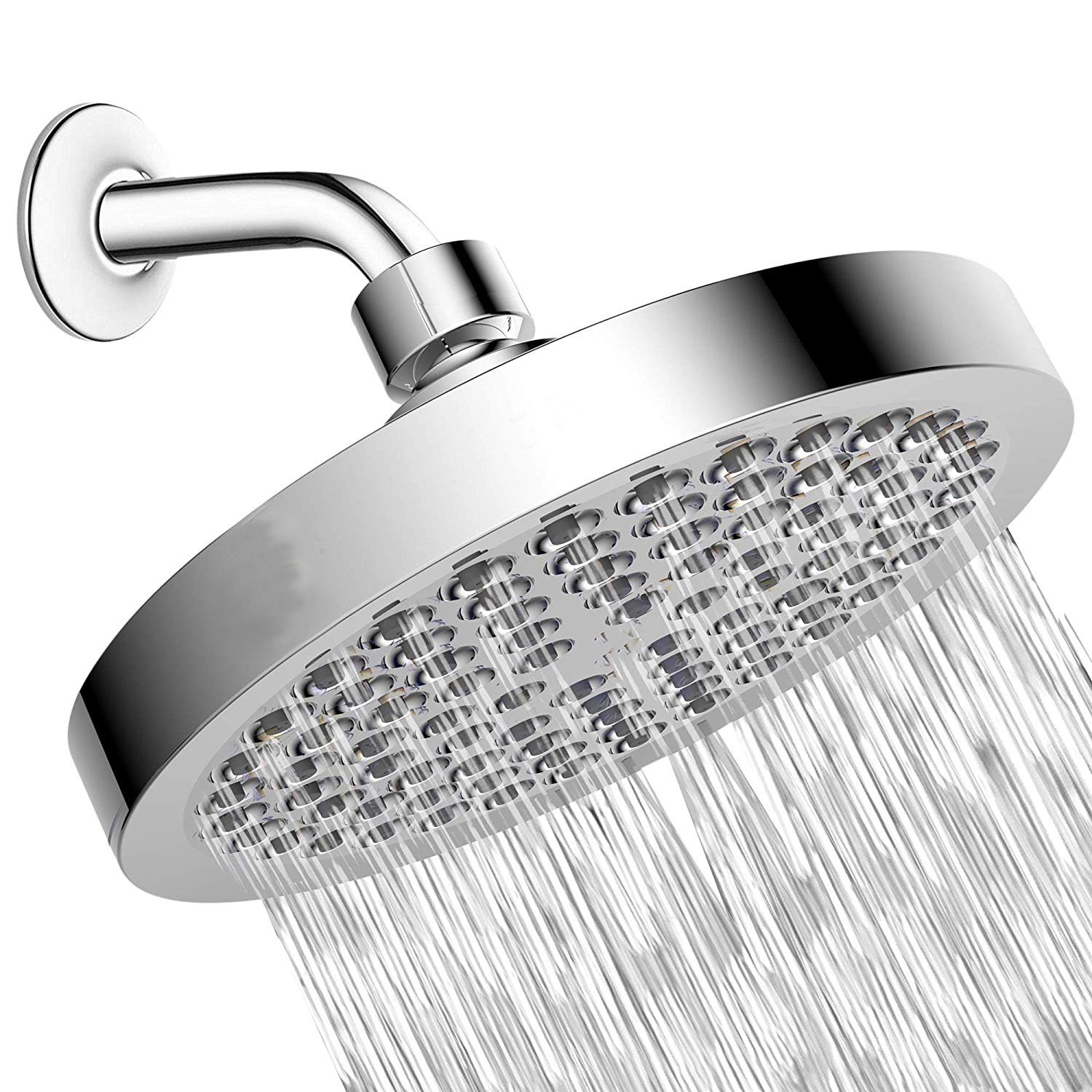 Cross-border foreign trade 6-inch / 8-inch shower pressurized fully electroplated shower head, small shower head, hotel bathhouse shower head full figure