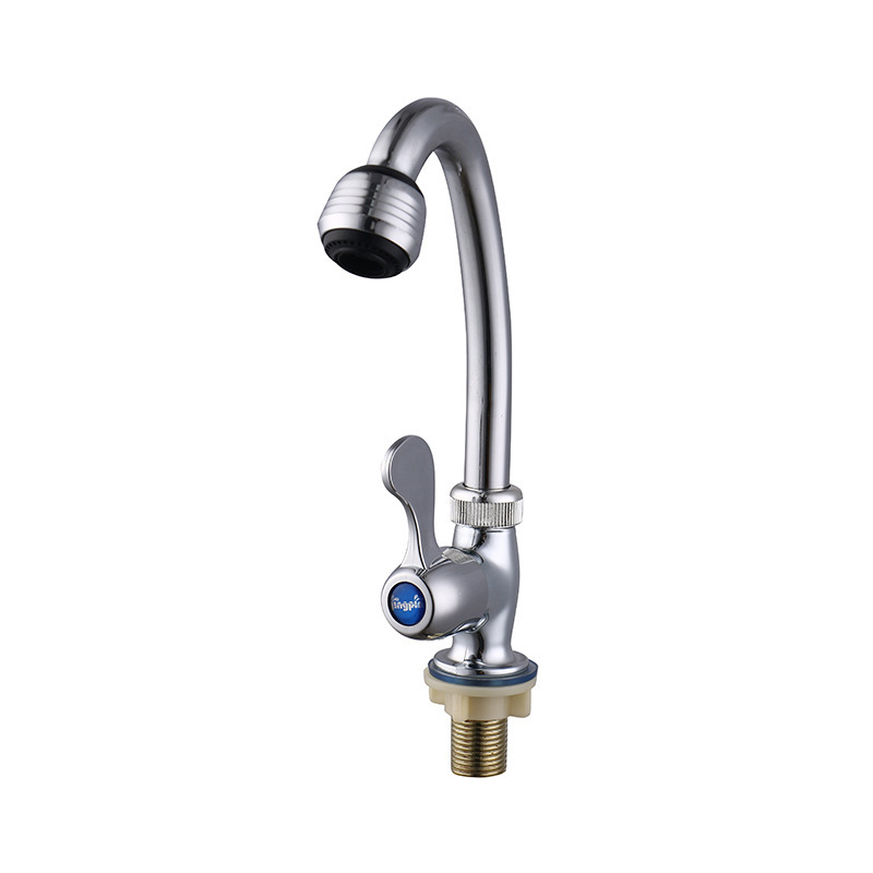 Quick-opening faucet, 4-minute faucet, plastic steel faucet, plastic small vertical sink faucet, rotating faucet, engineering faucet full figure