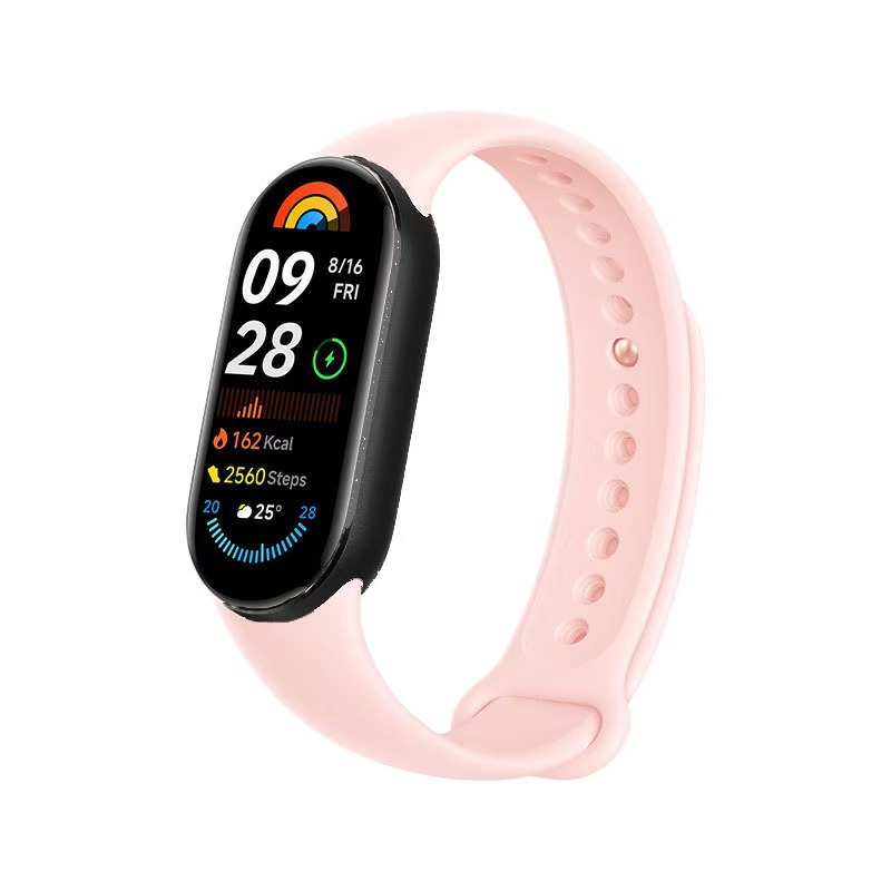The new waterproof M9 smart bracelet features NFC access control, heart rate, blood pressure, blood oxygen, and multi-language wechat reminders details Picture