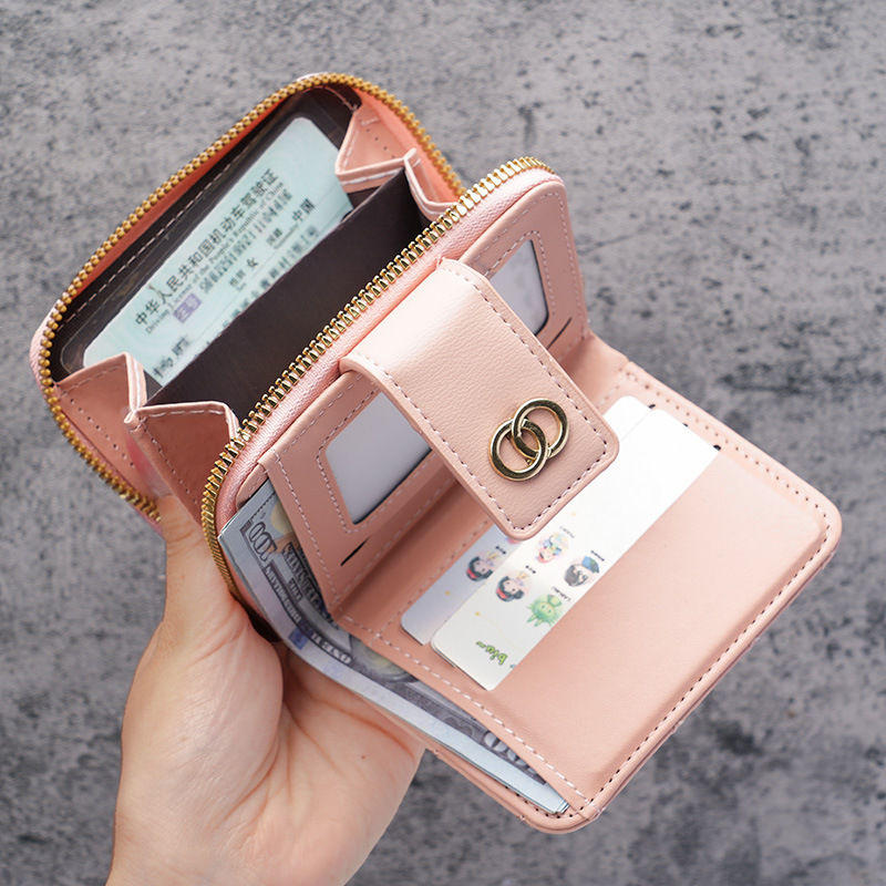 New short women's wallet, women's zipper wallet, Korean version large capacity tassel women's bag manufacturer wholesale, one-piece consignment details Picture