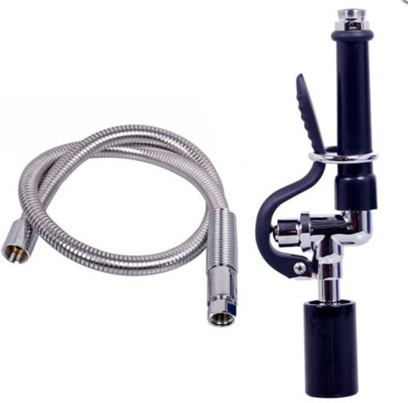 Hotel restaurant kitchen shower faucet, high-pressure flexible pipe, floor washing and flushing spray, dishwasher shower head full figure