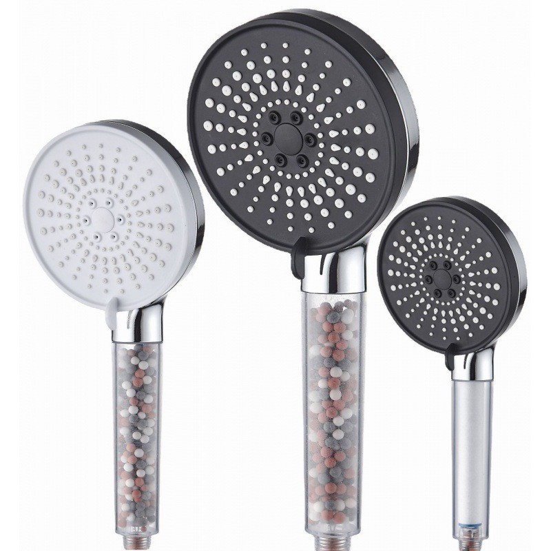 Cross-border filtering spray, large panel shower head, household shower head, bath heater, handheld showerhead, shower head set Item Picture