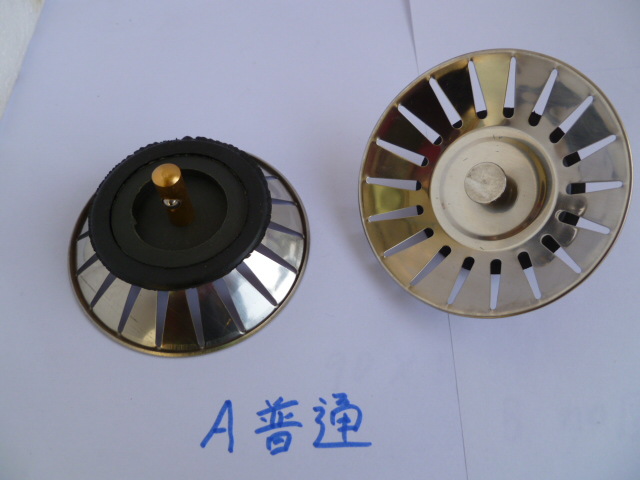 Kitchen sink stoppers, stainless steel sink covers, dishwashing basins, drain stoppers, filter baskets details Picture