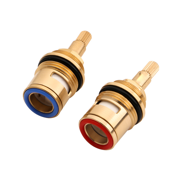 Wholesale G3/4 high-flow copper main body cold and hot water valve core quick-opening valve core ceramic plate faucet accessories Item Picture