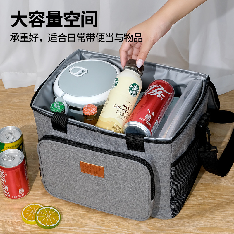 Amazon cross-border lunch bags, hand and shoulder picnic bags, PEVA outdoor car ice packs, insulated lunch box bags wholesale details Picture