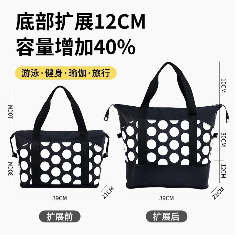 New fitness yoga lightweight waterproof travel bag storage bag, large-capacity business trip and travel storage luggage bag wholesale Specification drawing