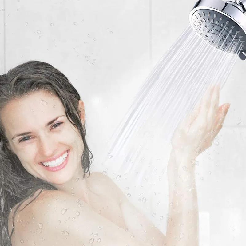 Cross-border American 4-inch ceiling-mounted concealed showerhead with five-speed pressurized filtration and chlorine removal, bathroom shower head Application Scenario