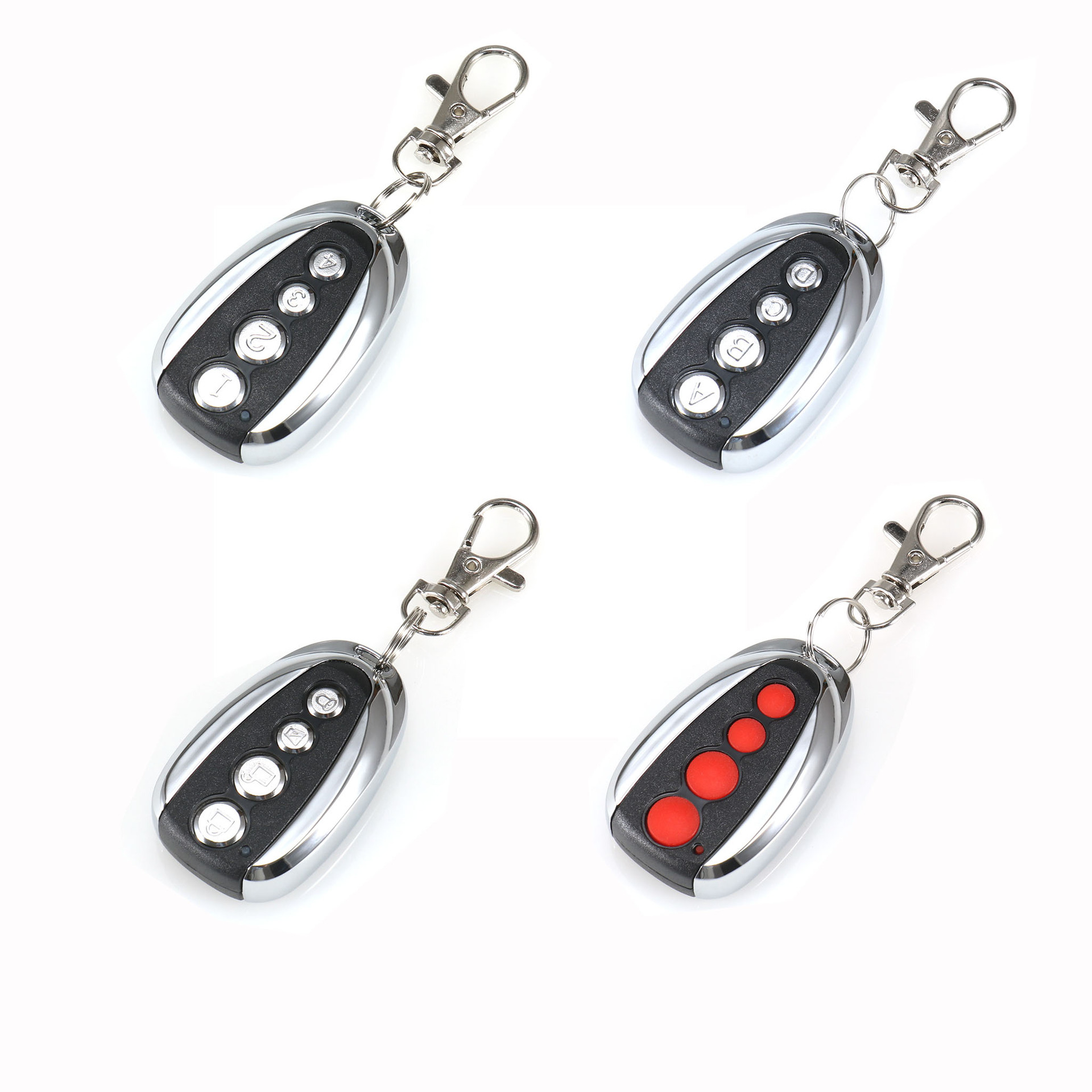 Metal 433 pairs, remote control copy, fixed code, learning code, rolling code, roller shutter door key, garage door full figure
