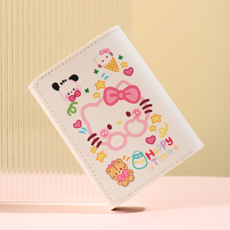 30% off wallet for students, 2024 new style for girls, high appearance level, cute small coin wallet, card bag, short wallet, ins style Application Scenario