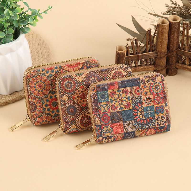 Multi-layer small wallet, short large-capacity portable student card case, exotic style, the same fashionable combination as the Internet celebrity Specification drawing
