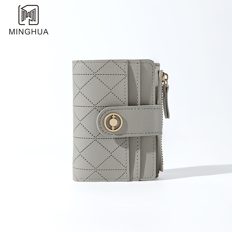 New fashionable and short women's wallets, small student wallets with multiple slots, small coin wallets for cross-border wholesale, cute Item Picture