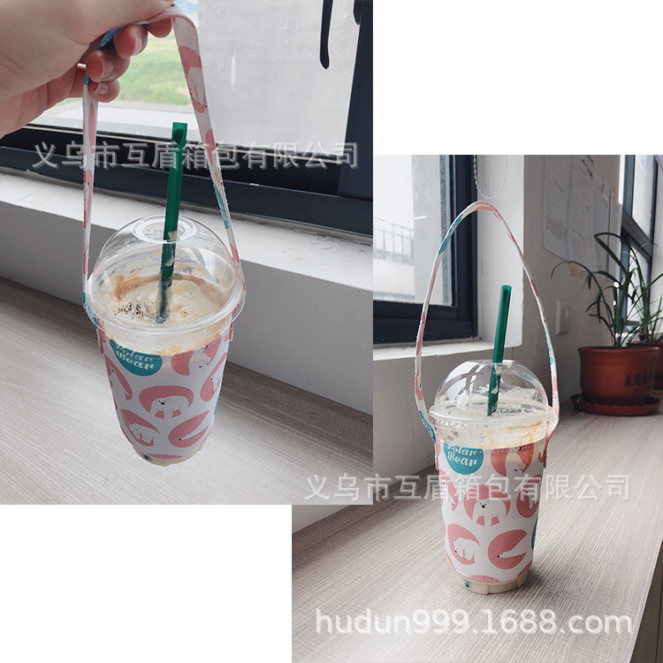 Smart children's insulated cup sleeve, girls' student water cup sleeve, cute cartoon with cup sleeve, milk tea straw, internet-famous cup Application Scenario