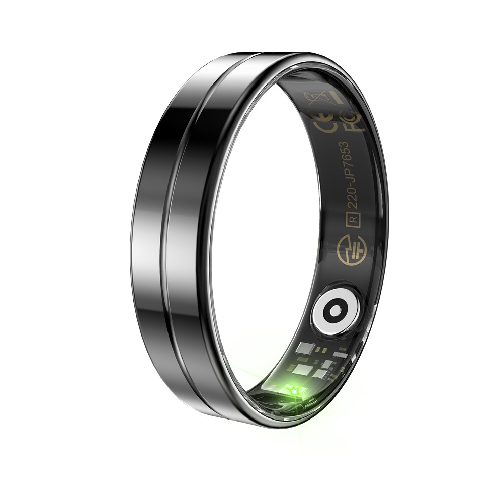 The new cross-border R11 smart ring comes with a charging case, heart rate, blood pressure, blood oxygen, sleep, exercise step counting, waterproof and photo-taking features details Picture