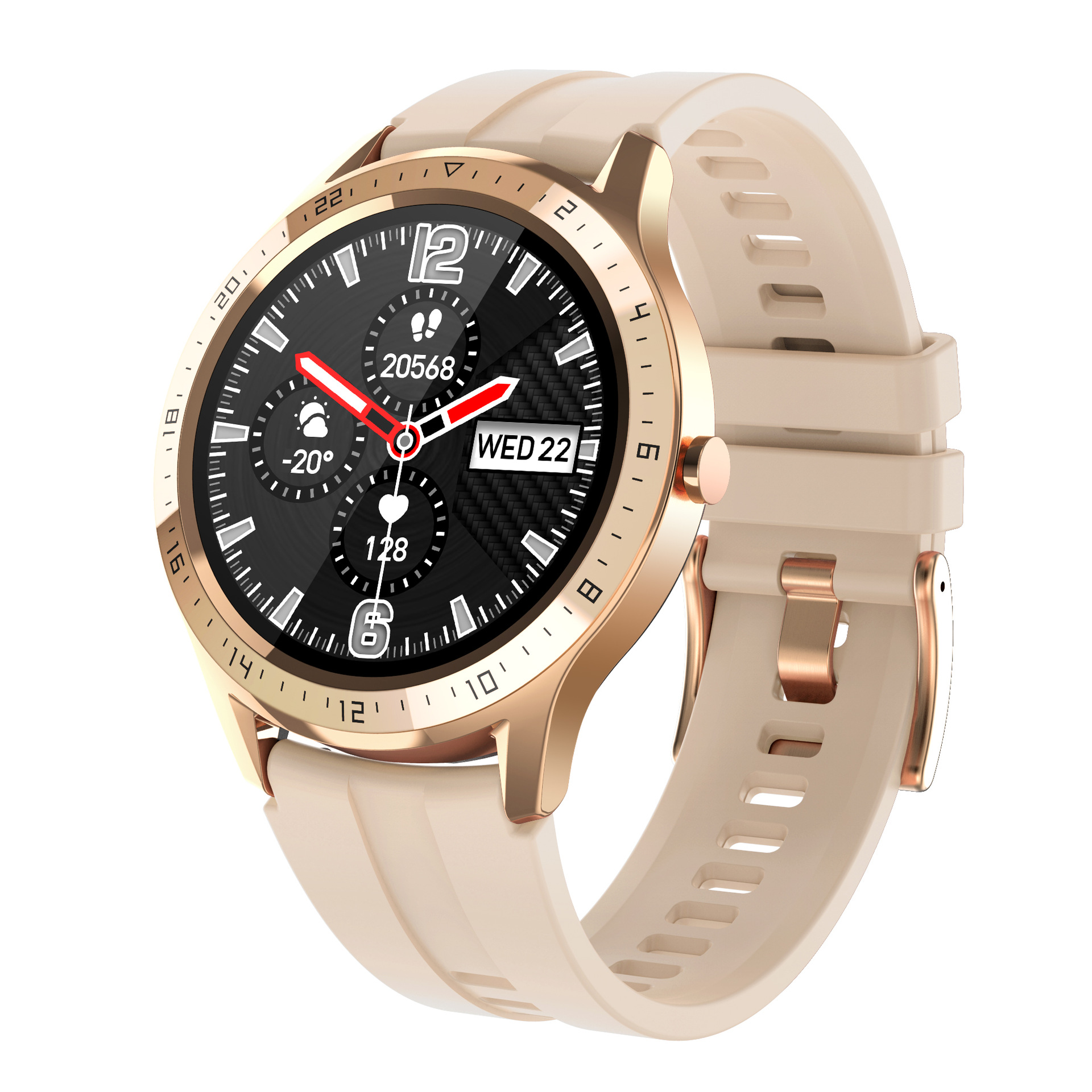 The new S28 smart bracelet features heart rate and blood pressure monitoring, step counting, sleep, customizable watch face and multiple exercise modes full figure