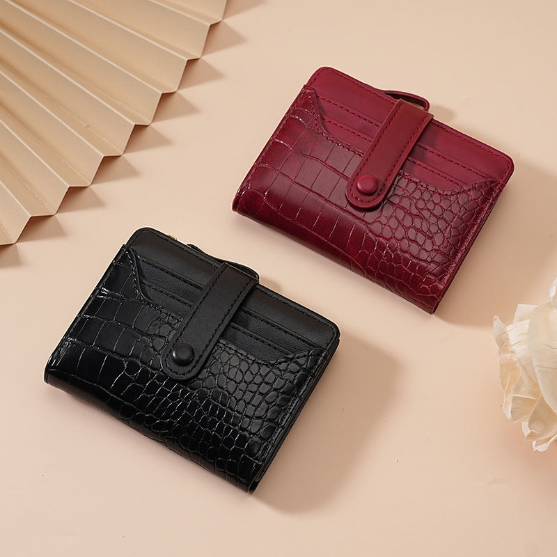 New short Korean version macaron wallet for women, with stone patterns and multiple slots, is a versatile and refreshing wallet for daily use Application Scenario