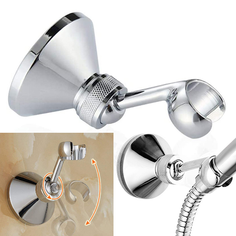 Shower accessories: Copper shower hand spray stand, fork adjustable height, fixed base, copper hand-held shower head stand details Picture
