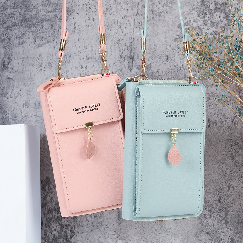 2022 New style wholesale large-capacity multi-functional fashionable and simple leaf single-shoulder small bag crossbody mobile phone bag for women full figure