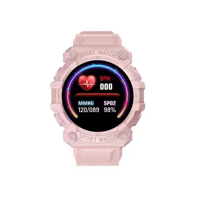 The FD68 smart bracelet features a color screen for heart rate and blood pressure health monitoring, intelligent reminders, and step-counting exercise Application Scenario