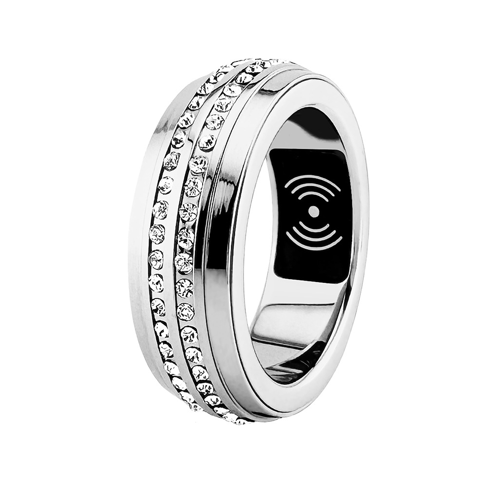 New cross-border smart ring, health heart rate, blood pressure, blood oxygen, exercise and sleep detection, SmartRing wireless charging Application Scenario