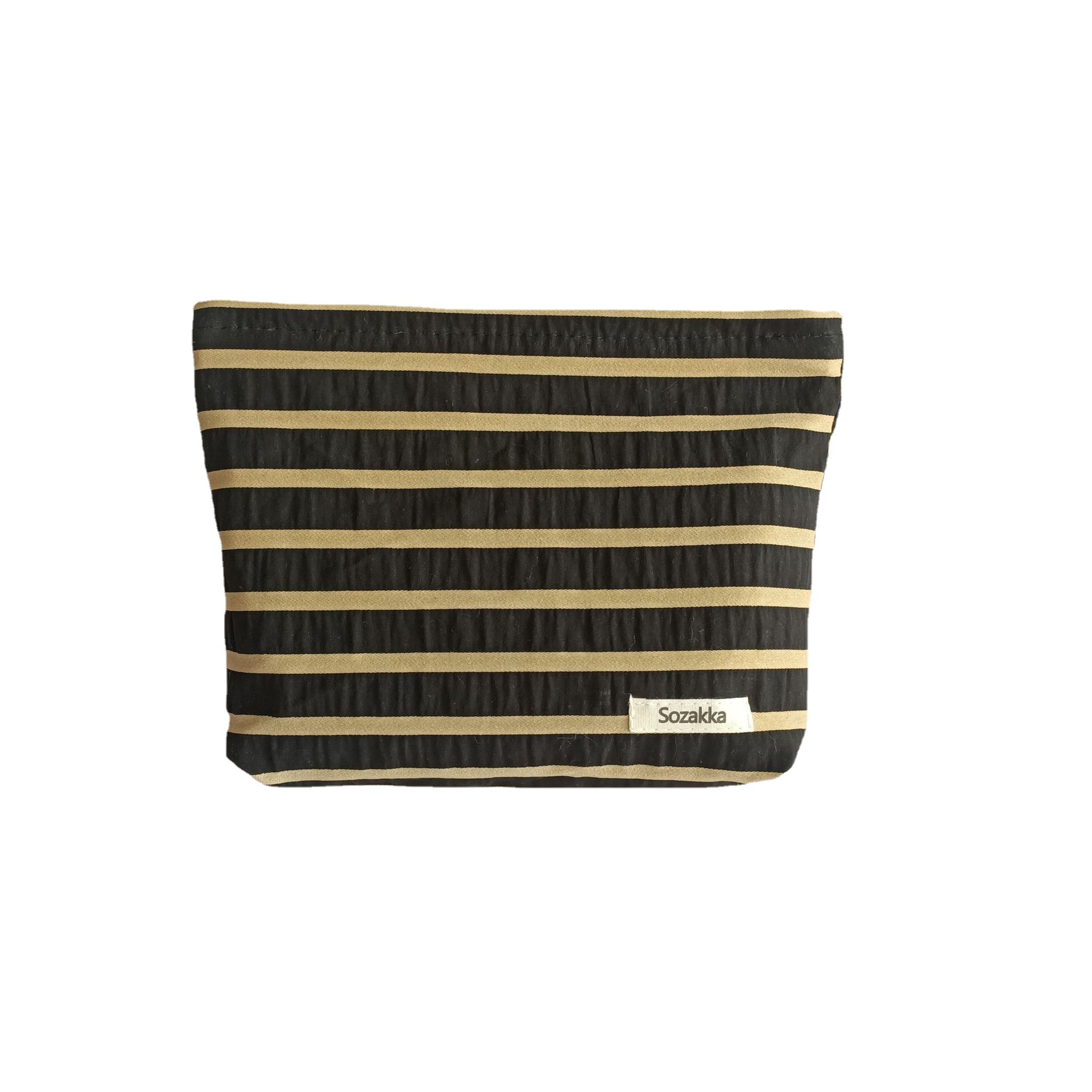 New 3431 patchwork striped cosmetic bag, large-capacity portable travel and business trip skincare storage bag, toiletry bag Item Picture