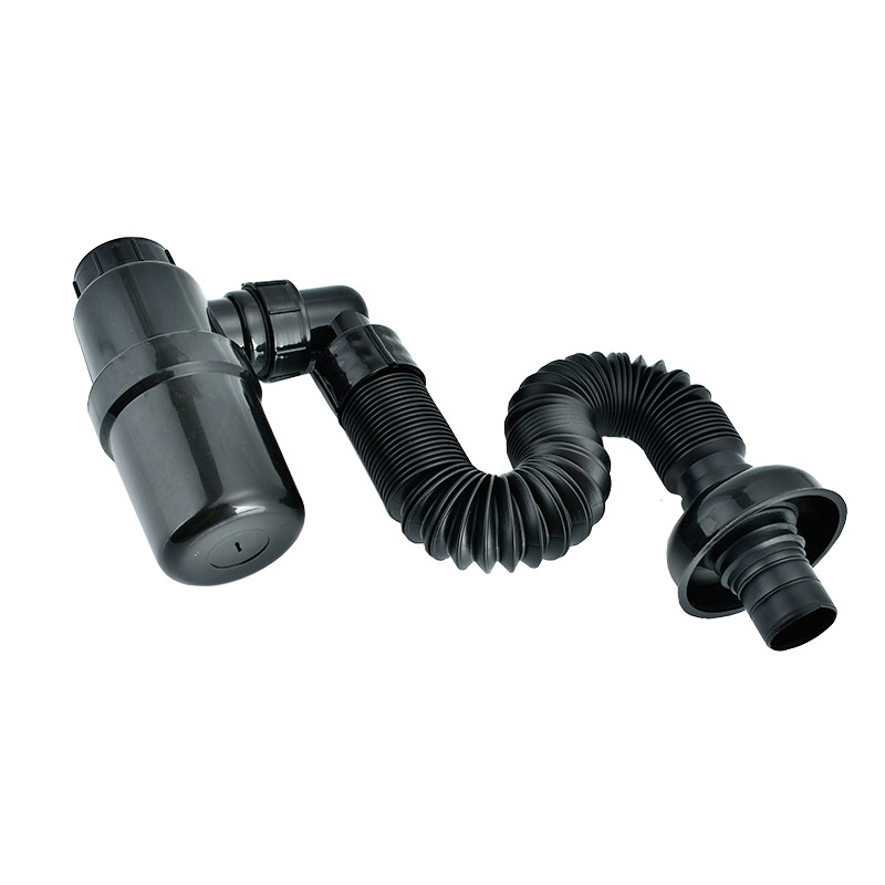 Washbasin drainpipe extension and lengthening pipe, bathroom household washbasin drainage pipe telescopic plastic hose accessories full figure
