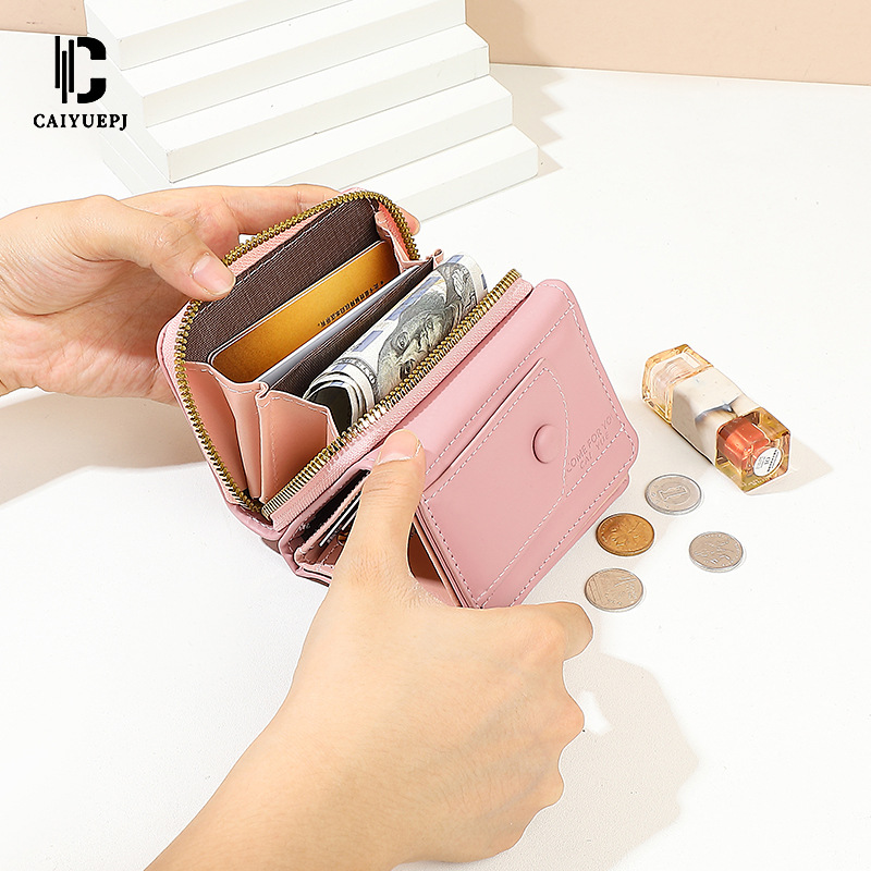 2025 New cross-border women's hand-held wallet, Korean version of INS wallet, wrist strap card bag, coin purse Specification drawing