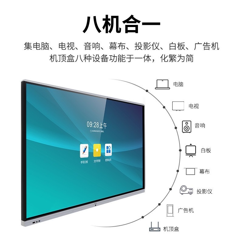 AOG large-screen multimedia conference display, touch exhibition, high-definition electronic whiteboard, intelligent wireless screen projection Item Picture