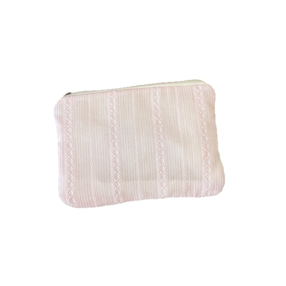 55152 New diamond-shaped vertical pattern makeup bag, large-capacity skin care product storage bag, travel coin purse, and miscellaneous storage Item Picture