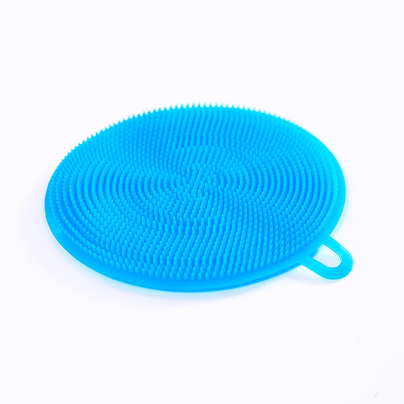 Multi-functional dishwashing brush, recyclable non-stick silicone cloth, kitchen brush for POTS and dishes, cleaning household scouring pad Item Picture