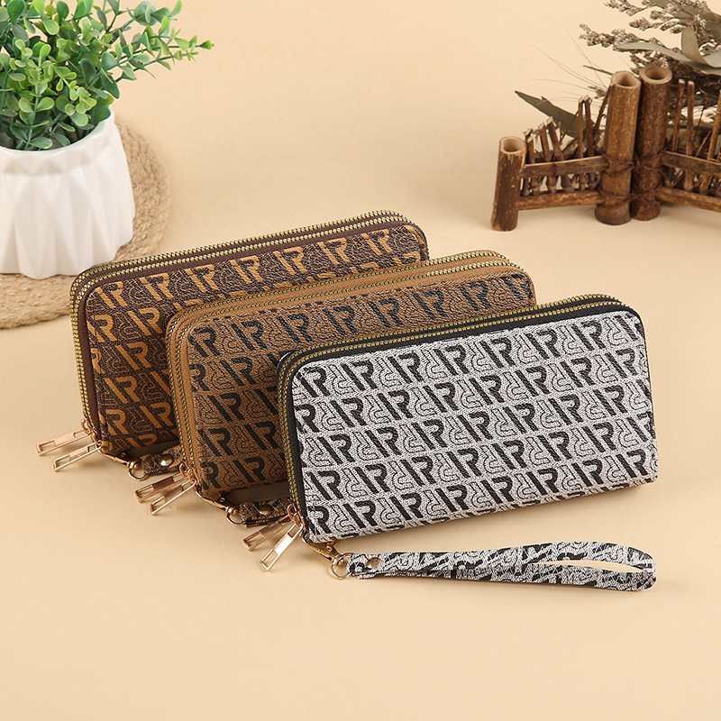New European and American fashion wallets for women, new long wallets for ladies, large-capacity zipper clutch bags, mobile phone bags wholesale details Picture