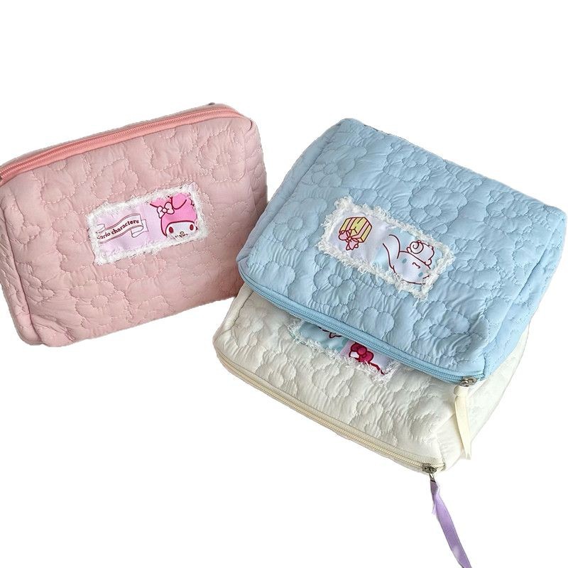 Girlish cat makeup bag, large-capacity cute storage bag, female student portable large-capacity handbag, toiletry bag Item Picture