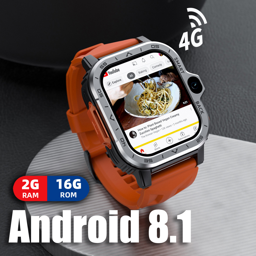 LOKMAT foreign trade version phone smartwatch Apple LP 4 MAX Full network compatibility, card-inserting wifi video call full figure