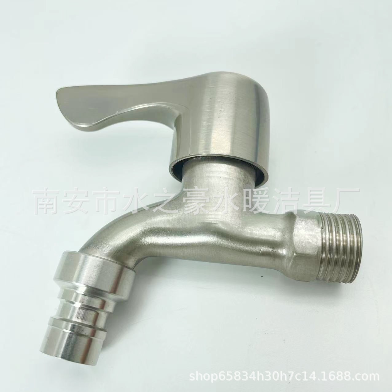 Brushed washing machine faucet imitating 304 stainless steel washing machine faucet, balcony mop sink wall-mounted faucet details Picture