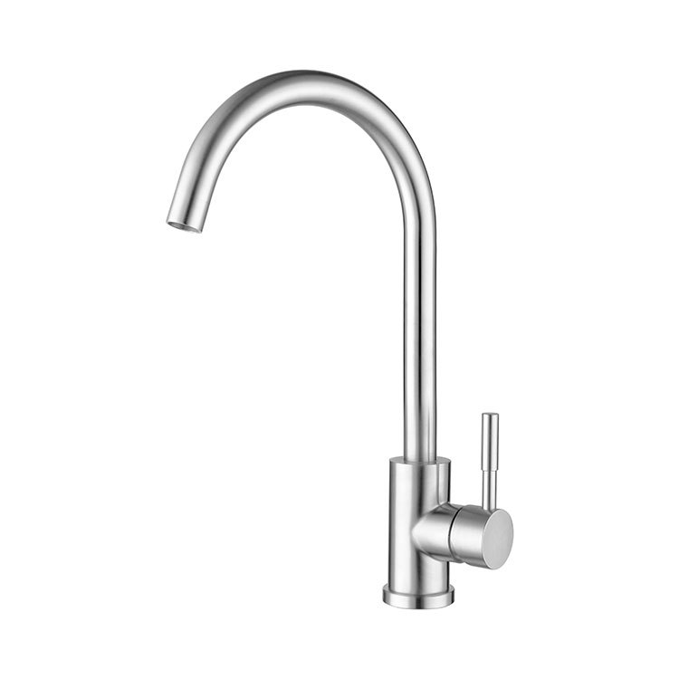 Wholesale manufacturer of 304 stainless steel kitchen hot and cold water faucets, anti-splash washbasins, sinks and brushed bathroom fixtures Item Picture