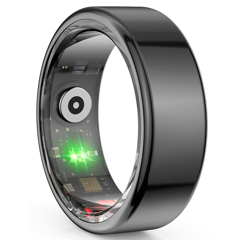 The new R02 smart ring is a waterproof, blood pressure, blood oxygen, sleep, heart rate monitoring and photo-taking smart ring for both men and women Item Picture